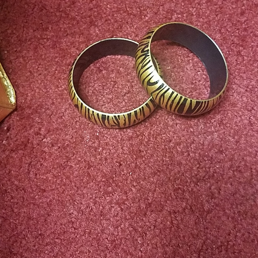 Two bangle bracelets